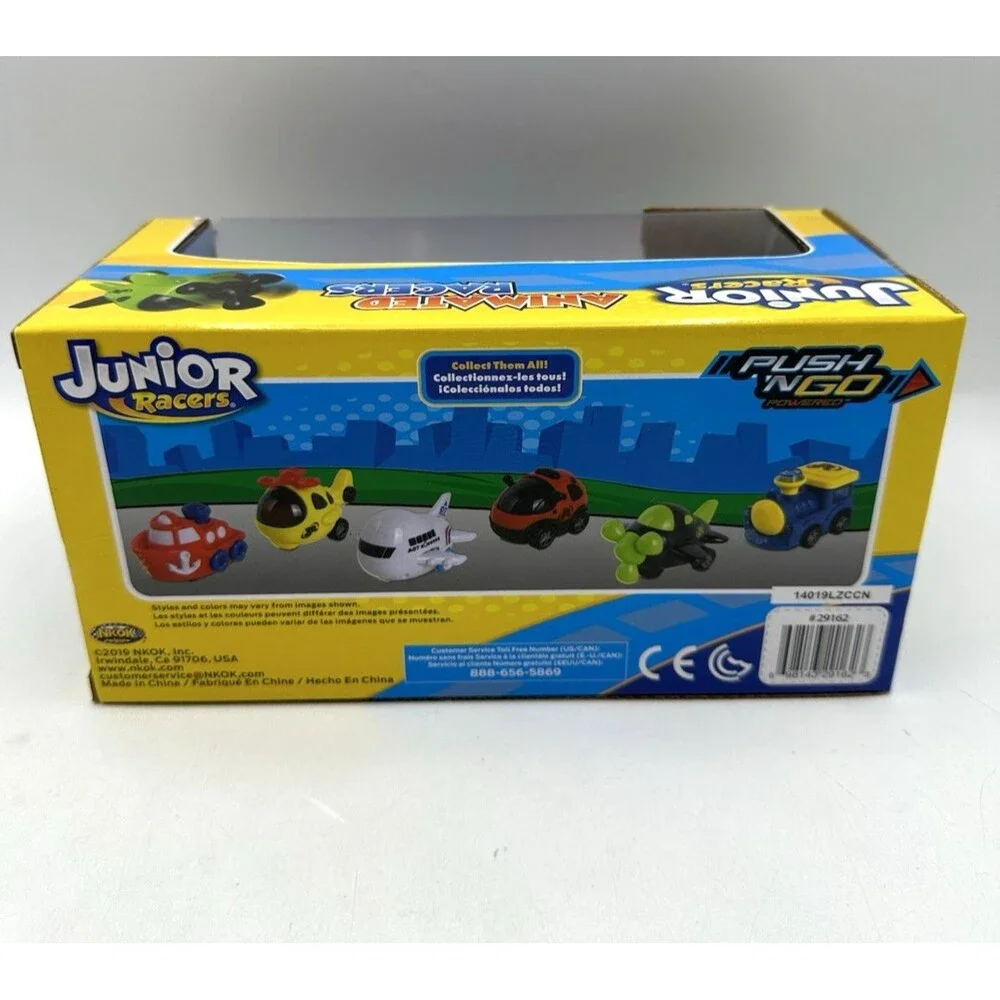 Helicopter & Tugboat Push 'n Go Junior Racers Ages 2+ NEW IN BOX